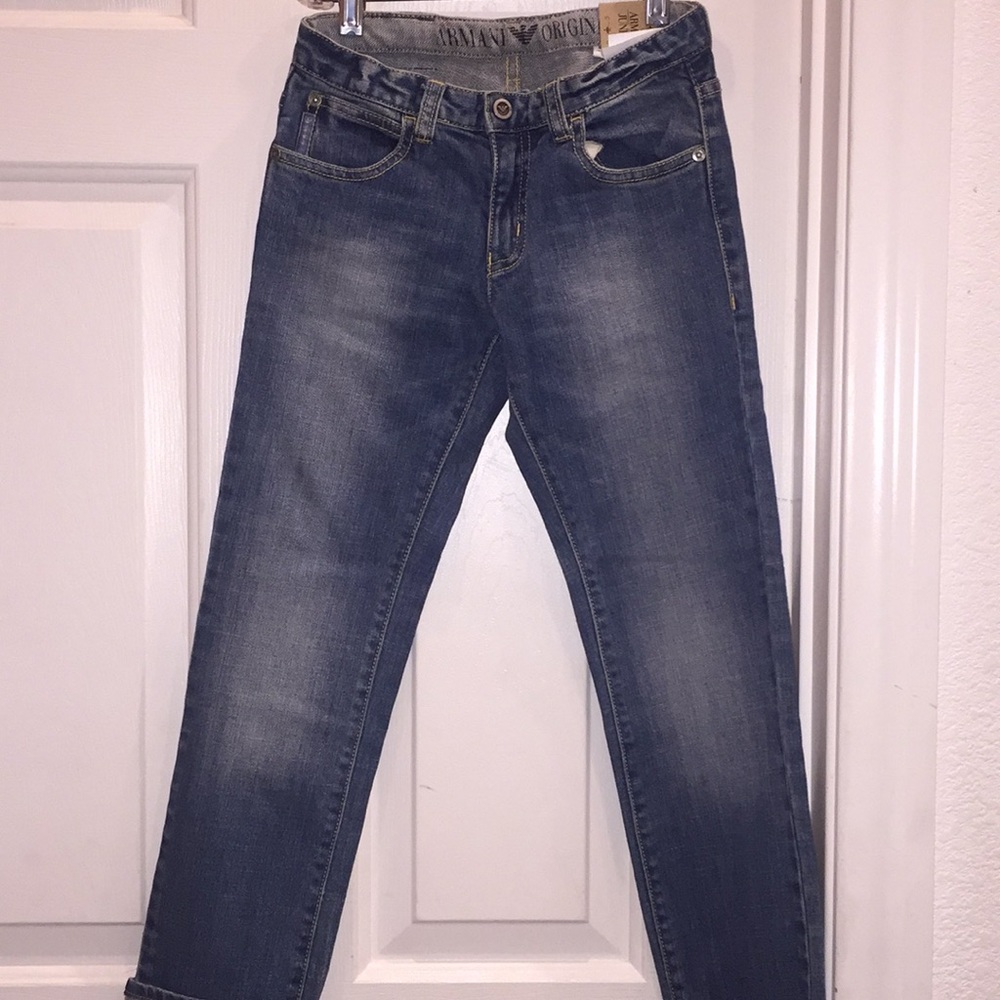 New   Armani Jr jeans size 8 average